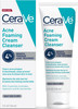 CeraVe Foaming Acne Cream Cleanser, Face Wash with 4 Benzoyl Peroxide, 5oz