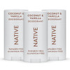 Native Aluminum-Free Clean Deodorant Natural Derived Ingredients, 72HR odor control Deodorant for Women and Men, Baking