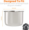 Goldlion Stainless Steel Inner Pot Replacement for Ninja Foodi 8 Quart