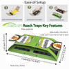 Cockroach Traps,Roach Traps,Cockroach Bait,Roach Motel,Child & Pet Friendly 10 Pack