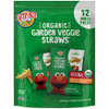 Earths Best Organic Kids Snacks, Sesame Street Toddler Snacks, Organic Garden Veggie Straws for Toddlers 2 Years and
