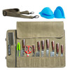 Baobab County Chef Knife Roll Bag 12oz Water-Resistant Waxed Canvas Heavy-Duty Portable Knife Case with 11 Slots for