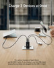 Anker Charger, 65W 3-Port Fast Compact Foldable USB C Charger Block for MacBook Pro/Air, iPad Pro, Galaxy S20, Dell XPS
