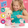 Baby Alive Magical Mixer Baby Doll, Strawberry Shake, Doll with Toy Blender, Baby Doll Set for Kids 3 and Up, Blonde