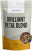 MagJo Naturals Brilliant Flower Petal Blend - Edible blend of calendula, blue cornflower and rose petals, all natural,