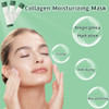 zhnnt 40 Pack Collagen Firming Face MaskWash-Free Firming Anti-Ageing Moisturising Face Mask,Smooth & Tight Skin,Facial