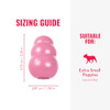 KONG Puppy, Natural Rubber Teething Chew Toy, for XS Puppies, Pink