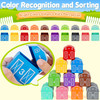 Learning Toys for 1,2,3 Year Old Toddlers, 20Pcs Farm Animals Toys Montessori Counting, Matching & Sorting Fine Motor