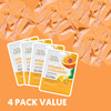 By Nature Vitamin C + Collagen Sheet Mask with Vitamin E - 4-Pack