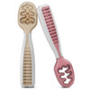 NumNum Baby Spoons Self Feeding 6 Months, 2-Pack Beige/Mauve