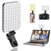 ALTSON 60 LED Portable Selfie Light Video Conference Lighting with Clip & Camera Tripod Adapter Rechargeable 2200mAh