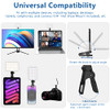 ALTSON 60 LED Portable Selfie Light Video Conference Lighting with Clip & Camera Tripod Adapter Rechargeable 2200mAh