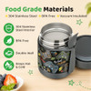 Pawtong 10oz Soup Thermo for Hot Food Kids Insulated Food Jar,Thermo Hot Food Lunch Container, Width Mouth Stainless