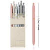 Ddaowanx Gel Pens,6 Pcs 0.5mm Retractable Quick Dry Black Ink Pens