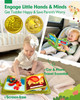 hahaland Busy Book for Toddlers 1-3 - Montessori Toys 1 Year Old Busy Board