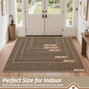 BEQHAUSE Dirt Trapper Door Mat 20 x 32, Non-Slip Washable Doormats, Beige