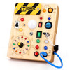 Grarain Busy Board for Toddlers - Montessori Educational Toy for 1-3 Year Old Boys & Girls Travel-Friendly Sensory