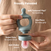 SAMiGO Baby Fruit Feeder, Food Teether & Frozen Teething Popsicle Mold Set