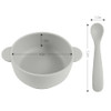 Eascrozn 3 Pack Baby Bowls with Suction and Baby Spoons, BPA Free