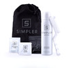 Simpler Hair Color for Men - Full Gray Coverage Dye Kit, Natural Black