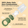 KeaBabies Baby Fruit Feeder 2pk, Silicone Baby Food Feeder,BPA-Free Slate