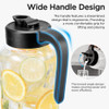 Spreccio Mason Jar Pitcher, 64 oz 2 quart, Glass Pitcher with Lid