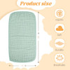 MIGIOL Baby Burp Cloths 100 Cotton Newborn Muslin Burp Cloths 10x20 inches Baby Essentials Blue & Green 5-Pack