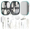 Baby Grooming Kit, Infant Safety Care Set with Hair Brush Comb Nail Clipper Nasal Aspirator,Baby Essentials Kit for
