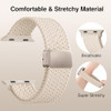 Braided Stretchy Magnetic Band Compatible with Apple Watch Bands Women Men