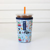 Sok It JavaSok Iced Coffee & Cold Soda Insulated Neoprene Cup Sleeve Fast Talker, Medium 22-28oz