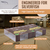 40 Traps Silverfish Insect Trap, 20 Sheets Silverfish Traps Indoor for Home, Non-Toxic Ant Centipede Killer Indoor with