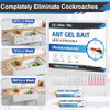 Ant Gel Set 6 Tubes x 30g with Plungers and Tips, Targeted Ant Activity Gel for Common Household Ants, Indoor & Outdoor