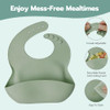 JVEOO 19 Pcs Silicone Baby Feeding Set Eating Essentials for Newborn