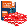 64 Pack Slow-Acting Ant Bait Gel Stations for Indoor & Outdoor Eliminate Entire Ant Colony, Effective Carpenter Ant