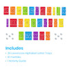 hand2mind MarbleTracers - Lowercase Letters, 24 Letter Tracing Trays, 10 Marbles, Preschool Learning Activities, Fine
