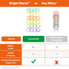 Bright Starts Lots of Links Rings Toys for Stroller or Carrier Seat, BPA-Free, Ages 0 Months Plus, Multicolor, 24 Count