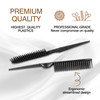 3-Row Rat Tail Styling Comb Set (4PCS)  Flexible Comb for Detangling, Defining Curls, and Sectioning Hair