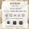 KITHED Cotton Yarn50% Cotton 50% Polyester-10.5oz3 Pack Soft Yarn for Crocheting and Knitting (49 Ecru)