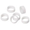 ONLYKXY 100 Pieces Silicone Cable Ties, Data Lines Silicone Cord Ties, Reusable Rubber Rings, Power Cable Tie Straps,