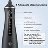 LF Water Flosser for Teeth Cleaning and Flossing Pick, DIY 4 Modes Rechargeable Cordless Oral Irrigator, IPX7 Waterproof Portable Electric Dentel Flo