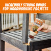 Gorilla Wood Glue, Fast Clamp, Water Resistant PVA, 8 oz