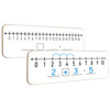 SCRIBBLEDO Dry Erase Number Line Board 12x4 Double Sided for Grades 1-2