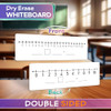 SCRIBBLEDO Dry Erase Number Line Board 12x4 Double Sided for Grades 1-2