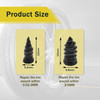 60PCS Tire Repair Rubber Nail, Vacuum Tire Repair Kits Spiral Rubber Nails, Tire Screw Plug Fast Tool Self Service