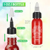 ATOMUS Tattoo Ink 1oz 30ml Tattoo Supply Pigment Natural Plant Tattoo Ink Pigment Permanent Makeup Tattoos Pigment (Red)