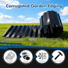 Corrugated Garden Edging,Metal Garden Edging,6.1in 3.28ft Landscape Edging,Landscape Edging Border for