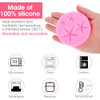 3 PCS Star Fondant Silicone Molds, 3D Five-Pointed Star Chocolate Mold Pink Silicone Chocolate Candy Mould Cake