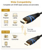 BlueRigger Mini HDMI to HDMI Cable (10FT, 4K 60Hz HDR, Bidirectional High Speed HDMI 2.0 Cord, Ethernet, Audio Return)