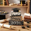 CroBlissful 4 Pcs Senior 2026 Graduation Table Decorations graduation Tiered Tray Decorations Class of 2026 Wooden