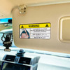 GRITKULTURE 5.1inch Panties Warning Peek Slap Anime Warning Decal Stickers 2 Pack Vinyl JDM for Car, Dash, Truck,